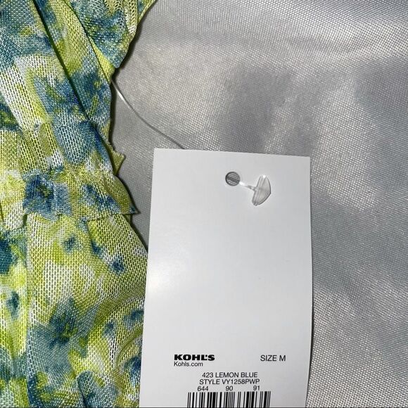 Juniors' SO blouse Mesh Gathered Ruffled Top
MEDIUM, Lemon Blue- NEW-cropped - Picture 10 of 15